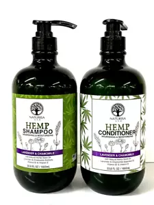 NATURAL, Naturisa USA shampoo e balsamo alla canapa set 33,8 once - Foto 1 di 7