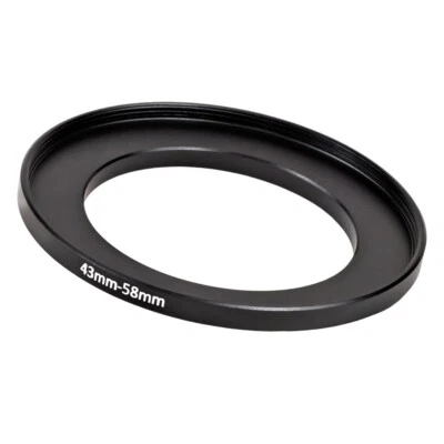 43mm to 58mm Stepping Step Up Filter Ring Adapter 43mm-58mm  - Image 1 of 2