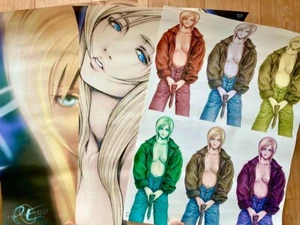 Parasite Eve Official Poster Set Lot 3 Aya Brea A2 Size SQUARE Rare - Bild 1 von 4