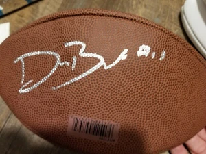 Devin Bush Steelers signiert Football Michigan - Bild 1 von 1