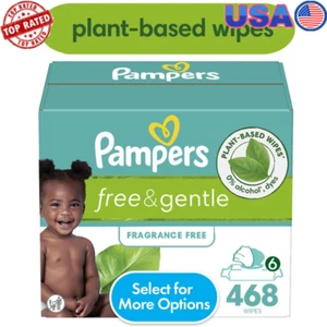 Hypoallergenic Baby Wipes 468 Count Plant-Based Textured Cloth pH-Balancing New - Picture 1 of 12
