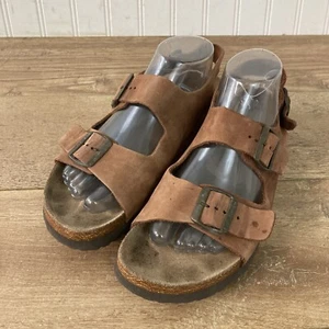 Sandalias LL Bean para mujer 7,5 M informales con triple correa hebilla deslizantes gamuza sintética - Imagen 1 de 8