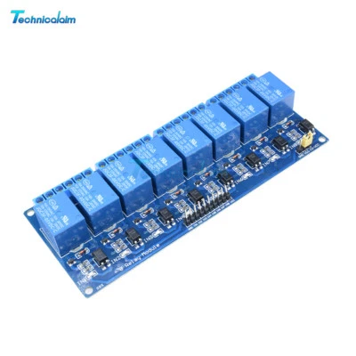 5V Eight 2/8 Channel Relay Module With Optocoupler For Arduino PIC AVR DSP ARM - Bild 1 von 4