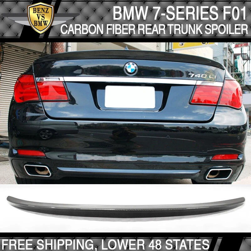 09 10 11 12 13 14 15 BMW 7-Series F01 AC Style Trunk Spoiler - Carbon Fiber CF Foto 1 de 4