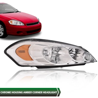 Faro ámbar carcasa cromada apto para Chevrolet Impala 2006-2016 lado del pasajero Foto 1 de 4