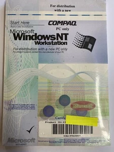 Microsoft Windows NT 4.0 Workstation OEM CD versione completa inglese english NUOVO - Foto 1 di 4