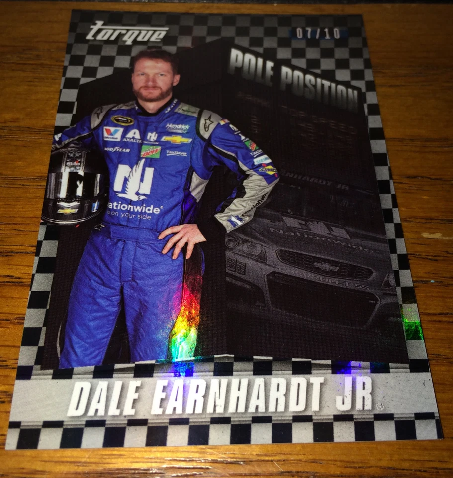 2016 TORQUE RACING DALE EARNHARDT JR FOIL POLE POSITION #7/10 RARE HOLO-FOIL - Image 1 of 1
