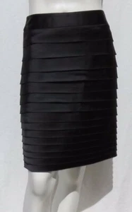 White House Black Market Stretch Satin Stufen Bleistift Cocktail Rock Gr US 4 6 - Bild 1 von 5