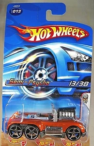 2006 Hot Wheels #13 First Editions 13/38 SEMI-PSYCHO Orange w/Chrome OH5 Spokes - Picture 1 of 5