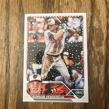 2023 Topps Holiday Gunnar Henderson H4 Rookie RC Base Card Baltimore Orioles