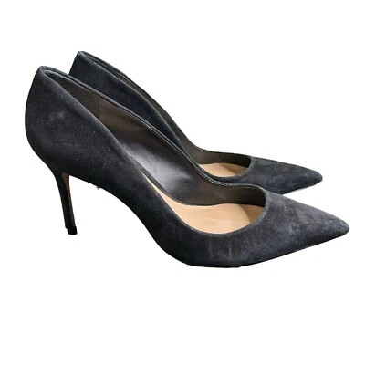 Schutz Black Suede Pointed Toe Slip On High Heels Women’s Size 9 a15 - Image 1 of 4