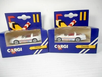 Vintage Corgi Toys 1:64 Scale Die-Cast  Corvette Vette 85 Lot Of 2 - Image 1 of 3