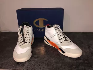 sneakers free agent cuir blanc gris CASBIA X CHAMPION pointure 42 US8,5 UK8 - Picture 1 of 9