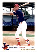 2002 Johnson City Cardinals Grandstand #25 Joe Mather Phoenix Arizona AZ Card