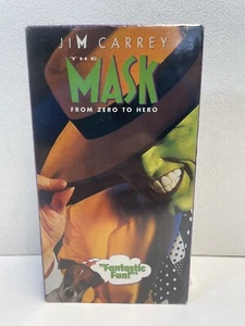 RARE The Mask - VHS Factory Sealed - 1st Print - NOS - Jim Carrey - Video Movie - Picture 1 of 7