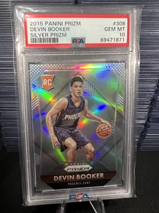 Devin Booker 2015 Panini Prizm #308 *SILVER PRIZM* RC Rookie Card PSA 10 INVEST! - Picture 1 of 2