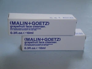 2 x Malin + Goetz Grapefruit Face Cleanser 0.3fl.oz/10 ml.Travel Sz New & Sealed - Picture 1 of 4