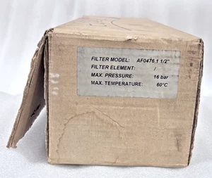 COMPRESSED AIRFILTER MODEL: AF0476 SIZE: 1/2 PRESSURE: 16bar Max Temperature:60C - Picture 1 of 11