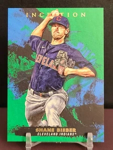 2021 Topps Inception Shane Bieber Green #29 - Picture 1 of 2