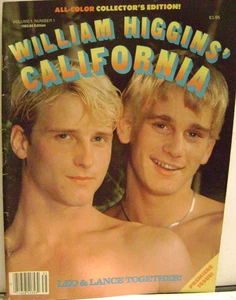 "WILLIAM HIGGINS CALIFORNIA" VOL 1 # 1 1983-84 PREIMER ISSUE IN MINT COND. - Foto 1 di 10
