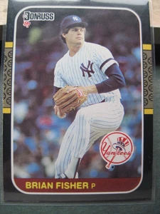 Brian Fisher New York Yankees 1987 Donruss #340 - Imagen 1 de 2