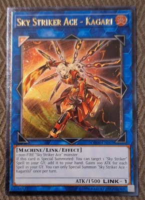 Yugioh Sky Striker Ace - Kagari OP08-EN002 Ultimate Rare NM - Image 1 of 4