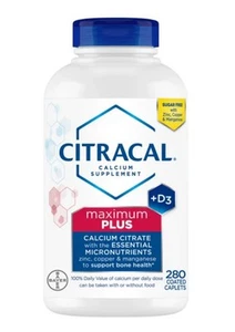 Citracal Maximum Plus Calciumcitrat + D3, 280 Kapseln - Bild 1 von 2