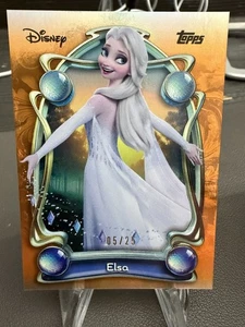 2025 Topps Disney Wonder Base Tier 1 Elsa #82 Orange Foil #/25 - Bild 1 von 2