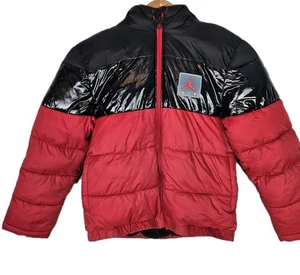 Air Jordan Puffer Boy 8-10 Youth Jacket Pocket Lightweight Hood Zip Coat Snow - Bild 1 von 6