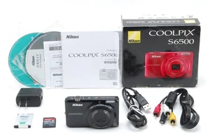 [NEUWERTIG] Nikon COOLPIX S6500 WLAN Digitalkamera mit 12x Zoom schwarz mit SD Japan - Bild 1 von 8