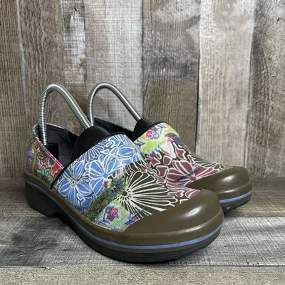 Womens Dansko Vegan Volley Multicolor Floral Patchwork Comfort Clogs Size EU 37 - Image 1 of 4
