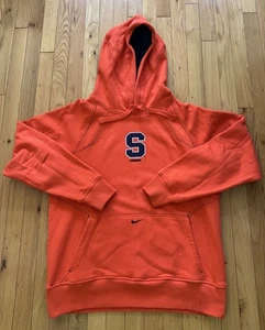 Vtg Nike Team Y2K Syracuse Orange Lacrosse Center Swoosh Hoodie Medium Mens - Picture 1 of 3