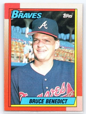 1990 Topps #583 Bruce Benedict Atlanta Braves - Image 1 of 2