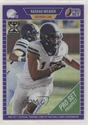 2021 Leaf Pro Set Metal Purple Rainbow /50 Rashad Weaver #74 Rookie RC - Image 1 of 2