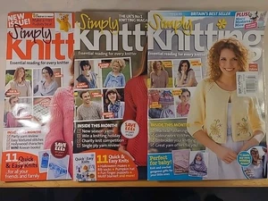 Simply Knitting Magazine UK 2009 Issue #'s 54, 59 & 60 - Foto 1 di 4