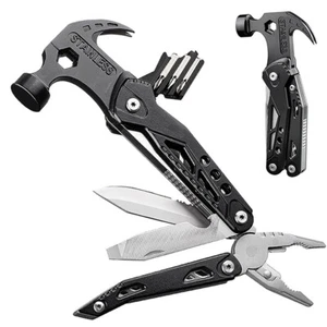 13 In 1 Hammer Multitool With Bag Outdoor Multi Tools Camping Survival Gear Kit - Picture 1 of 9