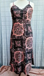 Dorothy Perkins Black Paisley Print Lightweight Long Sun Summer Dress Size 16 - Picture 1 of 5