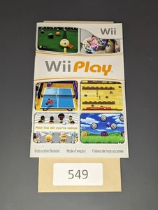 Wii Play Nintendo Wii **MANUAL ONLY** - Imagen 1 de 1
