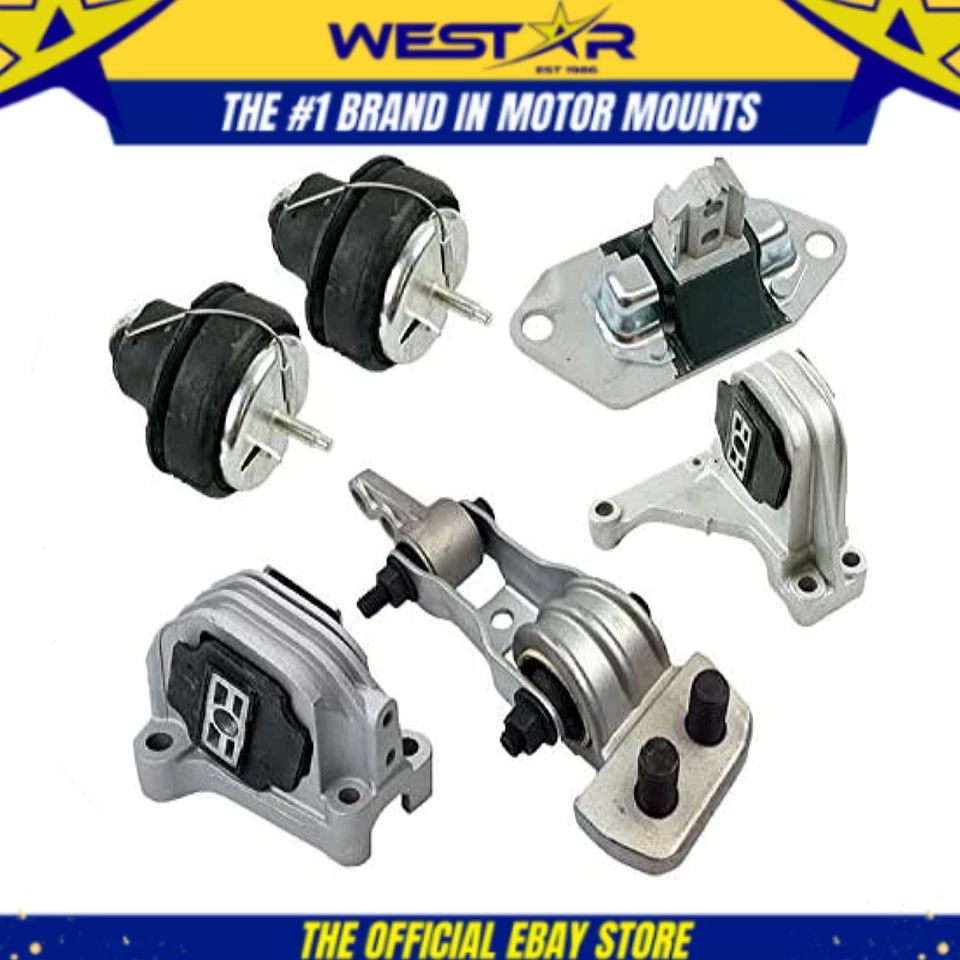 Juego de montaje de motor y transmisión de 2,4 L para Volvo S60 2001-2004 2,3 L/2001-2008 6 piezas Foto 1 de 3
