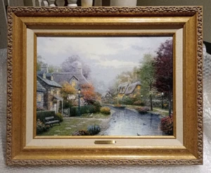 THOMAS KINKADE "LAMPLIGHT BROOKE" LIMITED EDITION with Authenticity Certificate - Picture 1 of 9