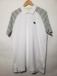 Camisa informal Oakley para hombre adulto azul blanco gris golfista golfista talla mediana - Imagen 1 de 8