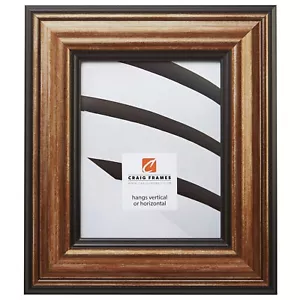 Craig Frames Sonora, 3" Wide Aged Copper and Black Picture Frame Poster Frame - Picture 1 of 7
