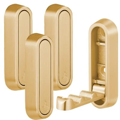 4件装可折叠金壁钩折叠外套钩毛巾钩折叠壁钩... — 第 1/4 张图片