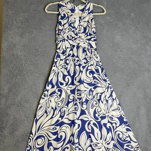 Vintage Princess Kaiulani Hawaiian Dress Womens Small- Medium Sleeveless - Picture 1 of 10