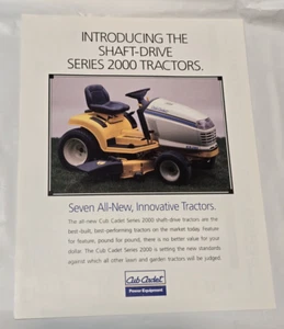 1993 Cub Cadet 2000 Series Ad Brochure Riding Mower Lawn Tractor Equipment Specs - Picture 1 of 3