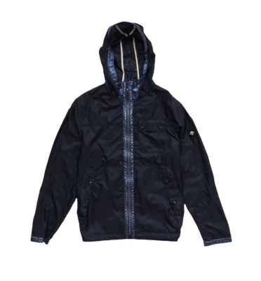 Descente dualism project nylon parachute navy blue jacket men's XL (fits L) - Image 1 of 4