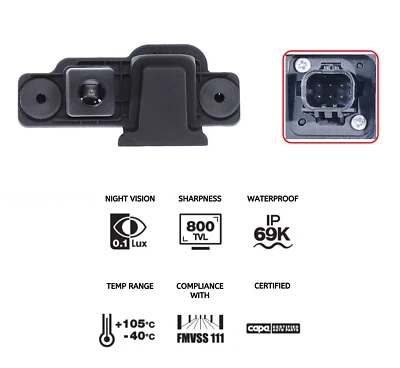 Reverse Backup Camera OE Connector for Toyota HiAce GDH/GRH 2019-On - Imagen 1 de 4