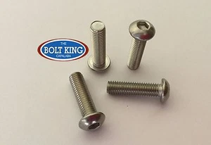M8 x 16mm Button head socket screw 304 stainless steel QTY 50 - Picture 1 of 1
