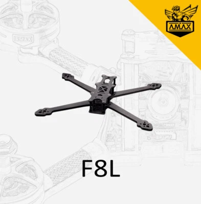 F8L 8'' Carbon Frame HD Vista DJI FPV Freestyle Long Range Quad Race Drone AMAX - Bild 1 von 3