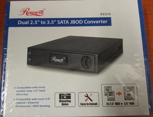 Rosewill RX310 Dual 2.5 to 3.5 JBOD Converter - Picture 1 of 7